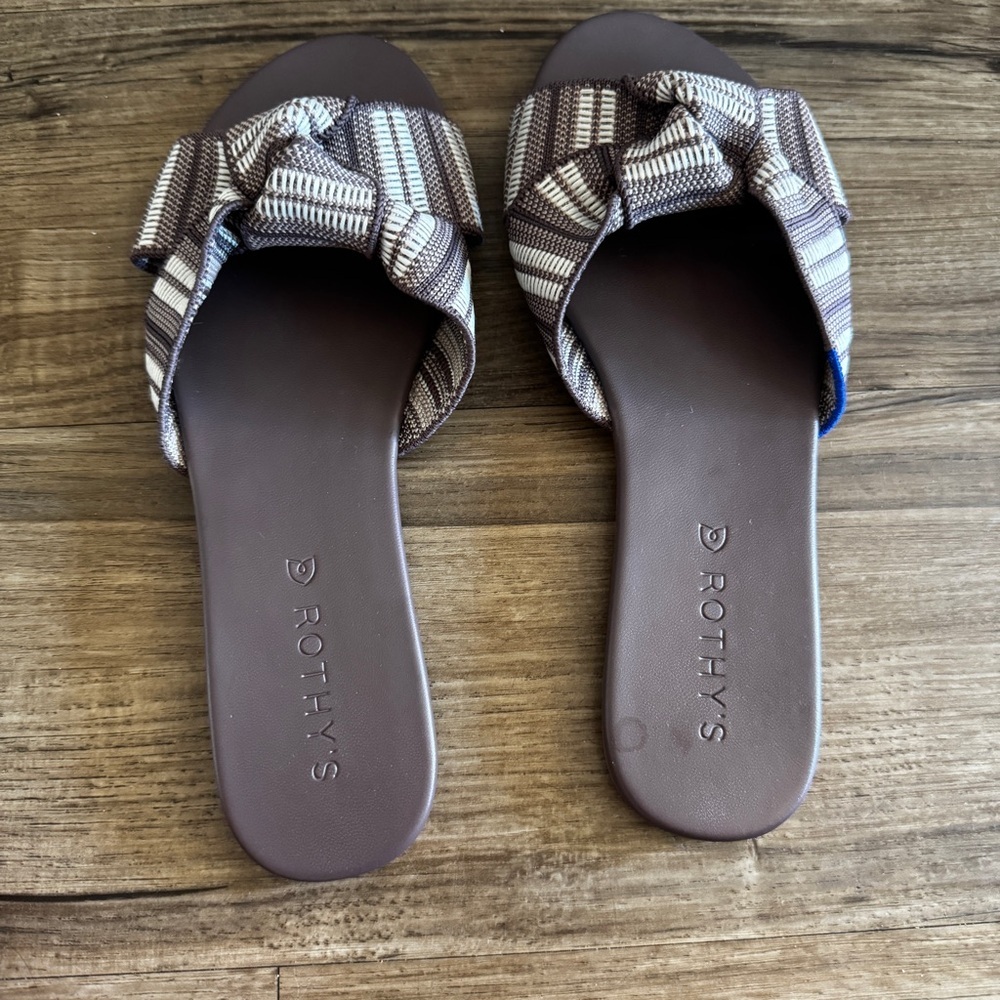 Rothy’s the knot sandals taupe size 8 - Picture 2 of 9